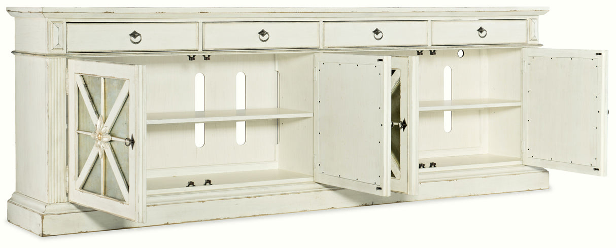 Sanctuary Grand Premier Entertainment Console Blanc