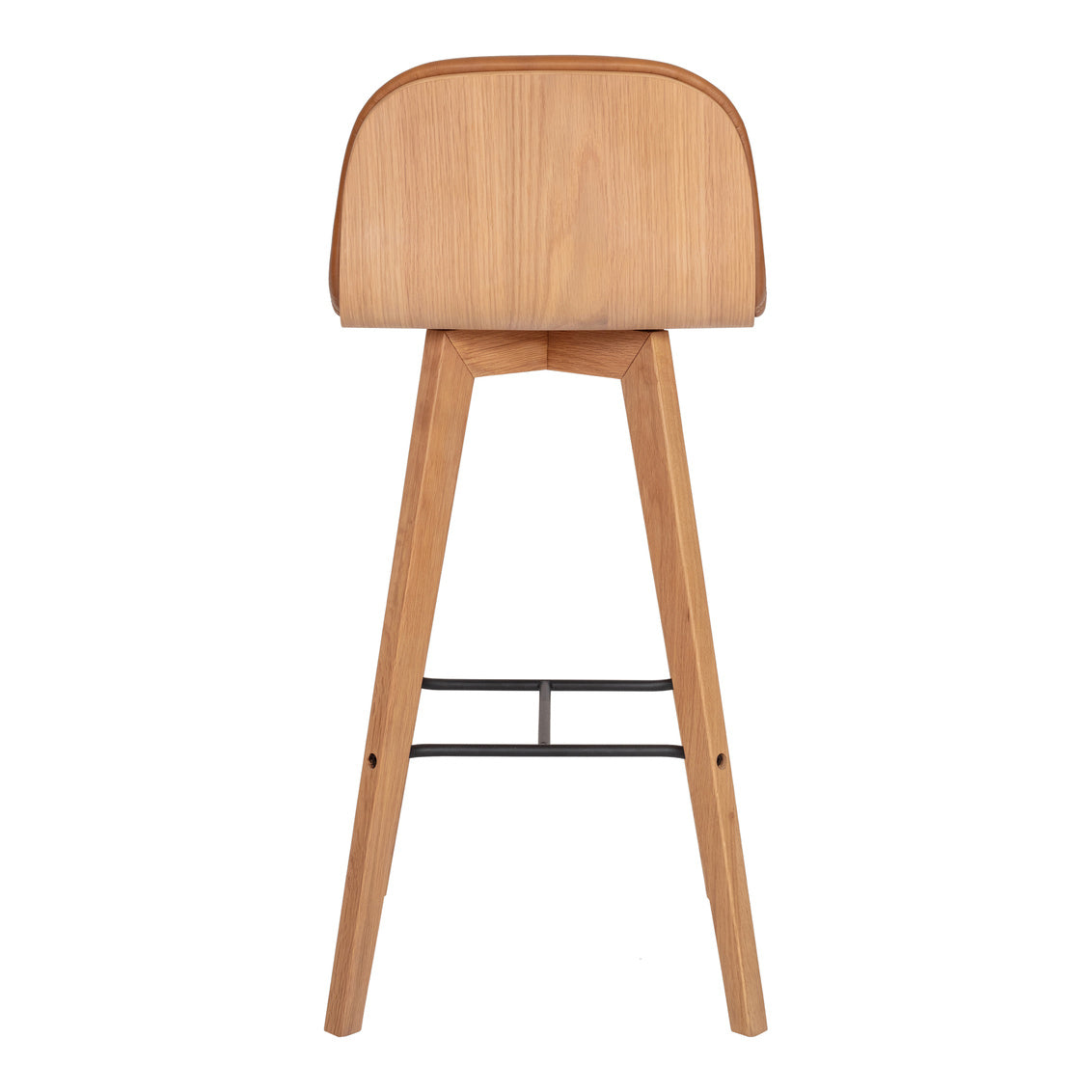 Napoli Leather Barstool Tan