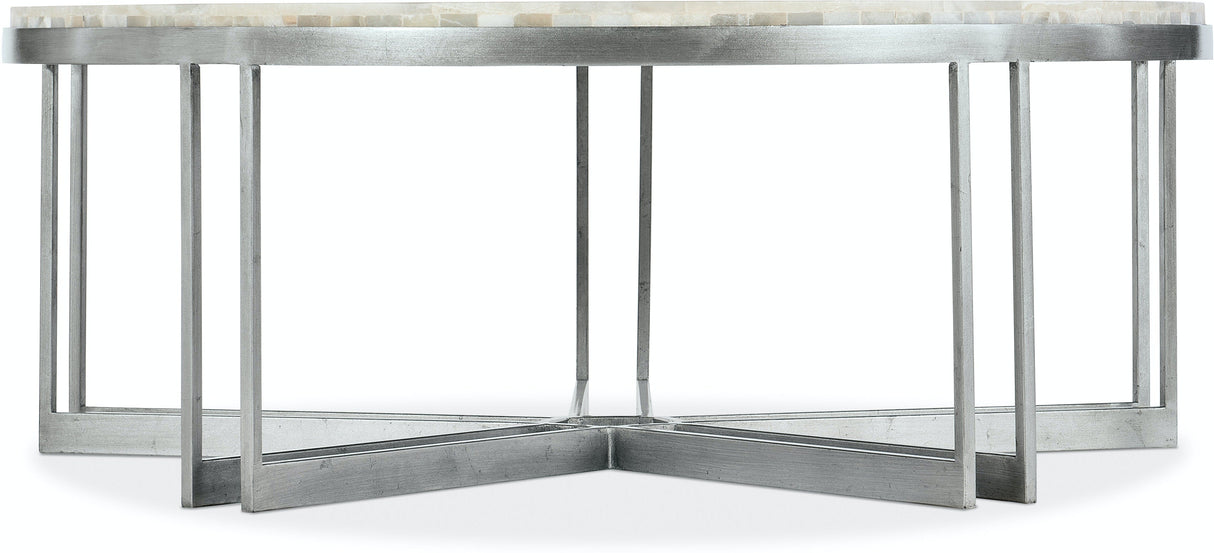 Melange Marin Round Cocktail Table