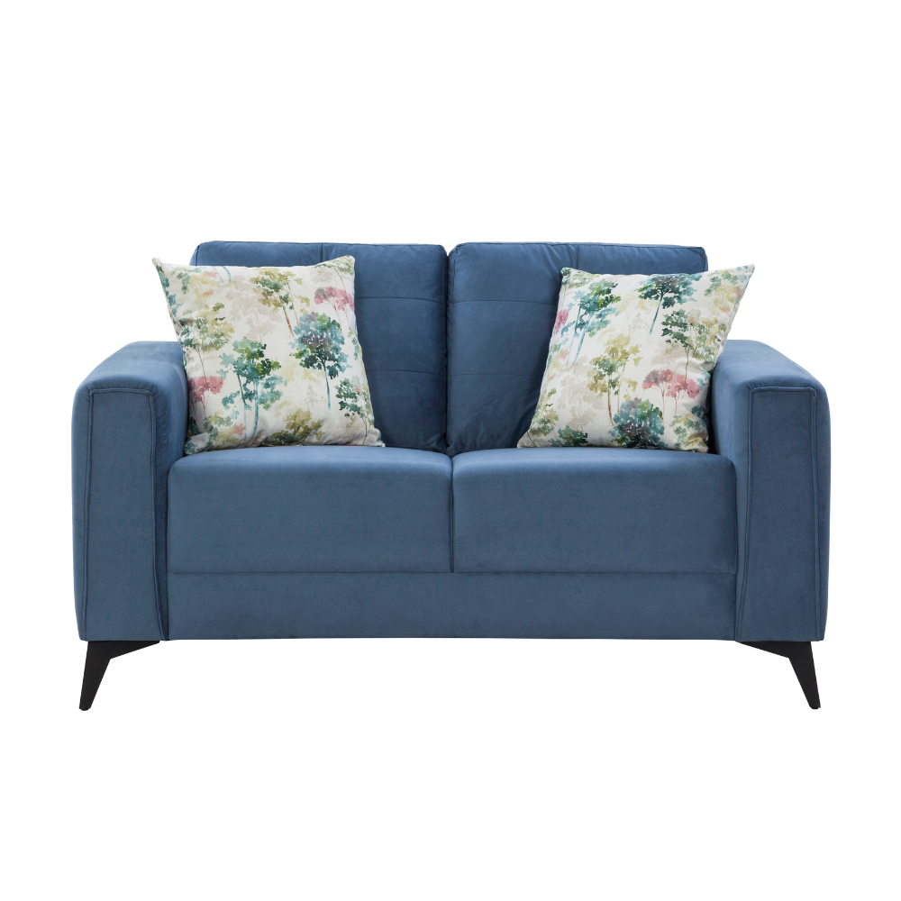 Brandon Beloved Dark Blue Loveseat (144cm)