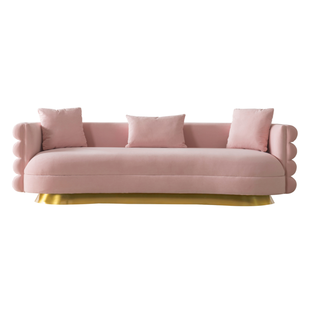 Huda Pink Living Room Set