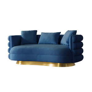 Power Blue Living Room Set