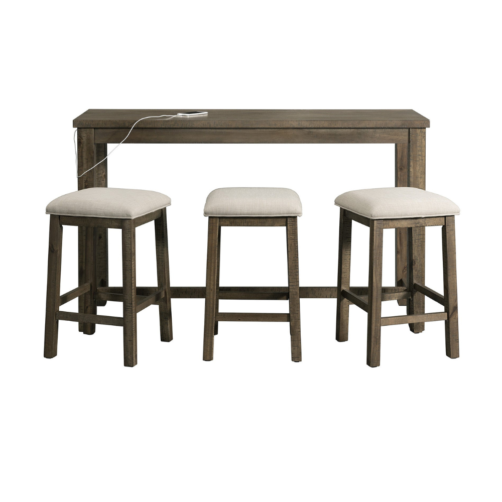 Stone Occasional Bar Table Pack Gray