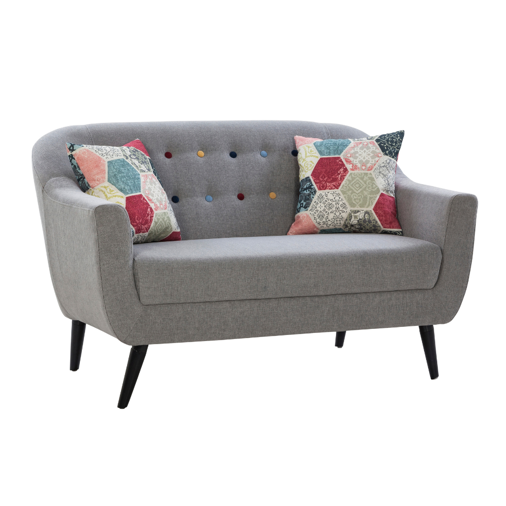 Kimberley Cordial Grey Loveseat