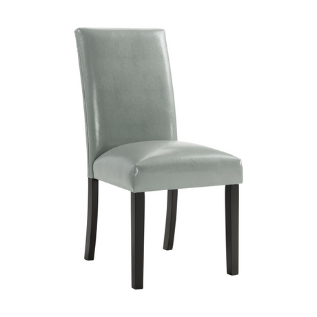 Meridian Side Chair W/Grey Pu No Nailhead