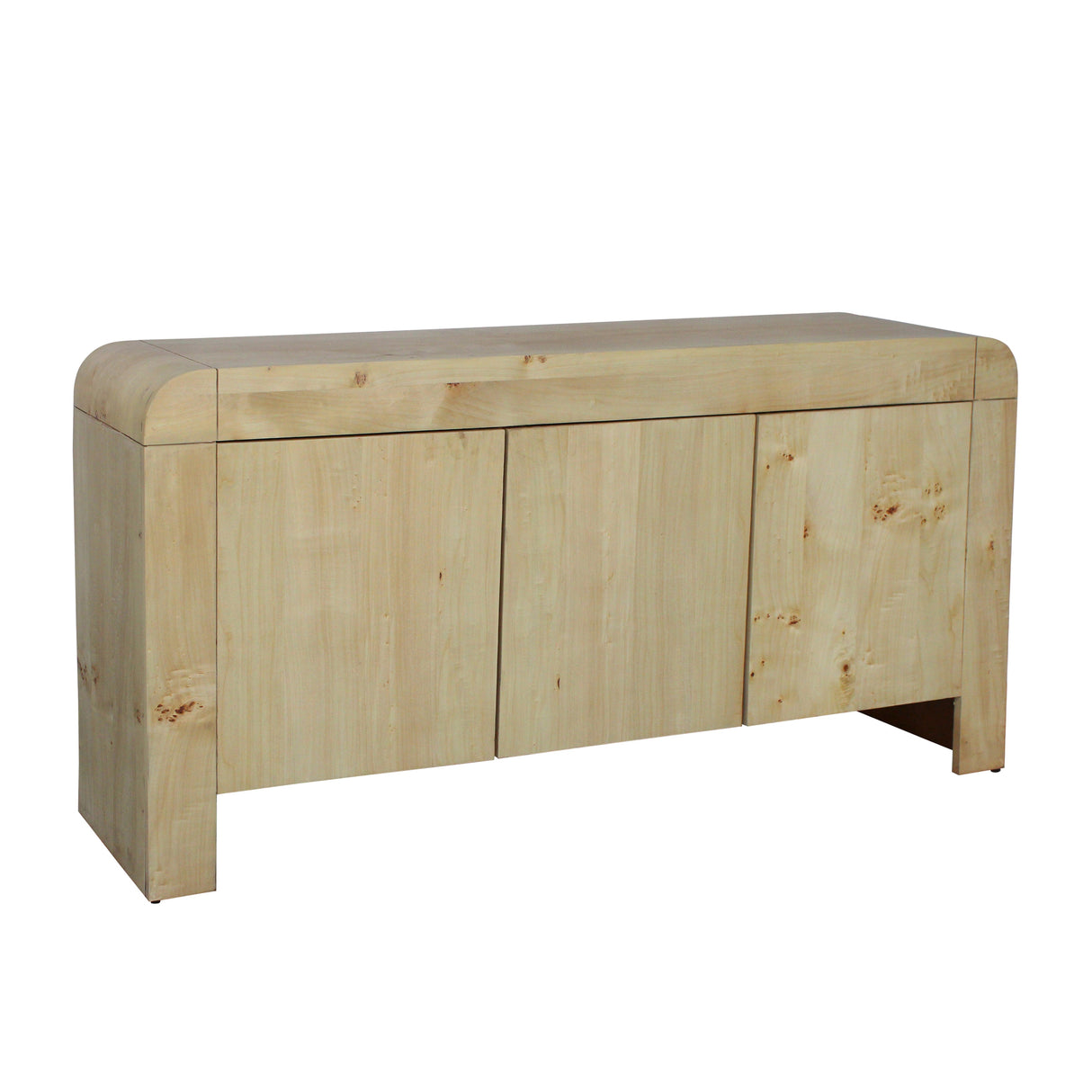 60" Burl Wood Sideboard, Natural