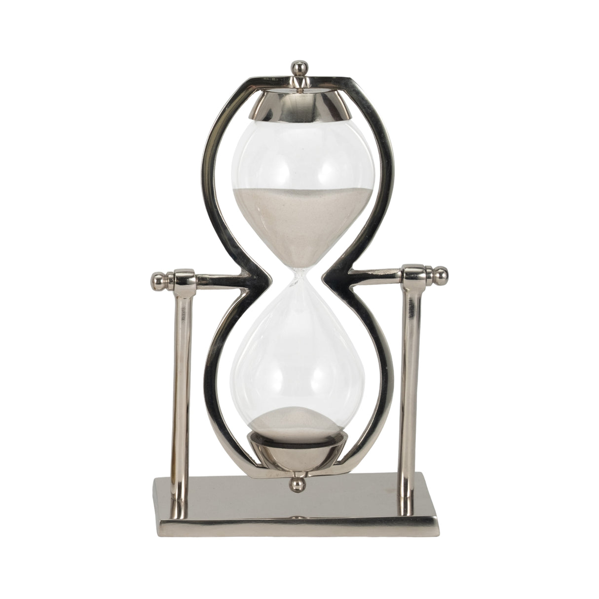 11"h Silver Metal Sandtimer