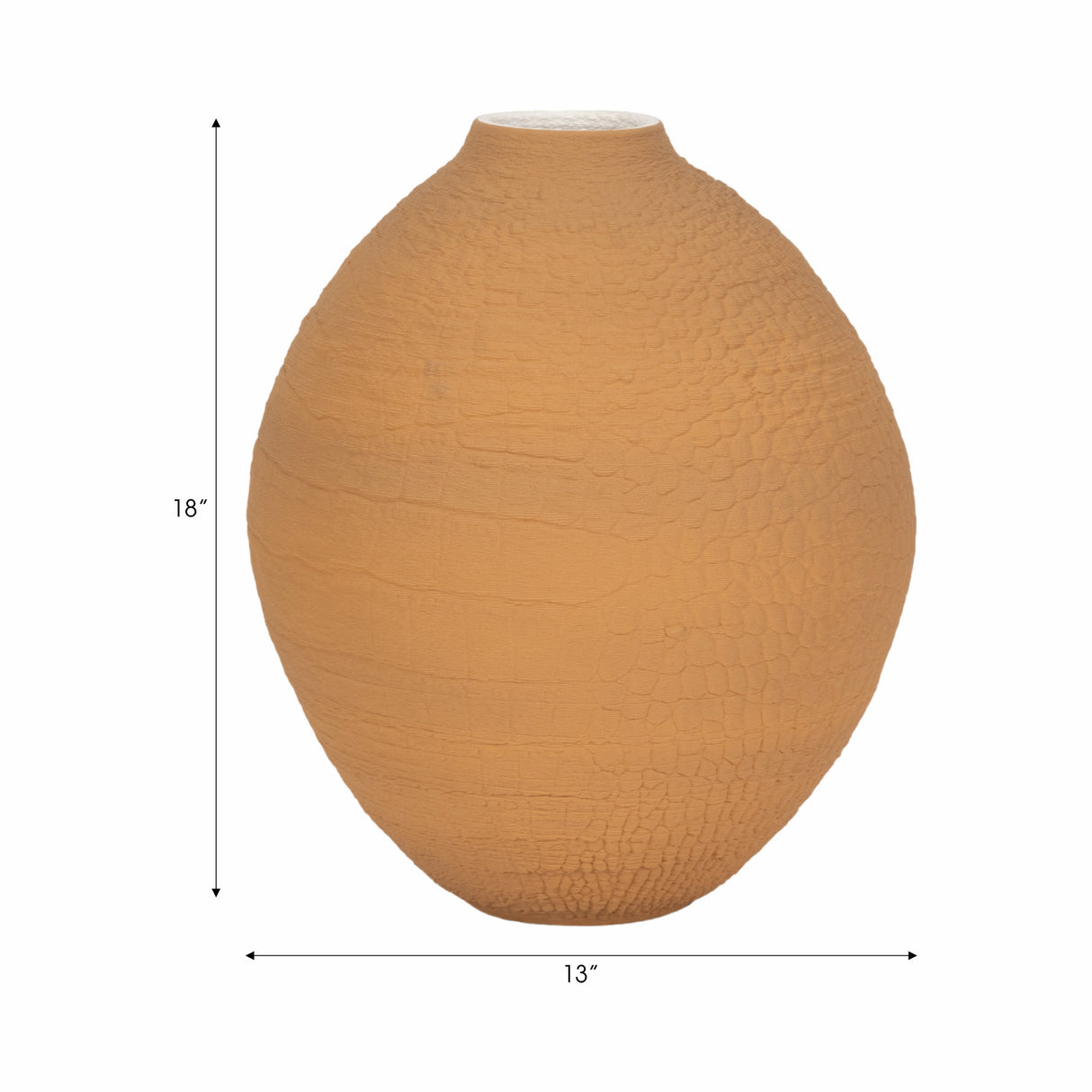 18" Baltra 3d Printed Vase, Apple Cinnamon