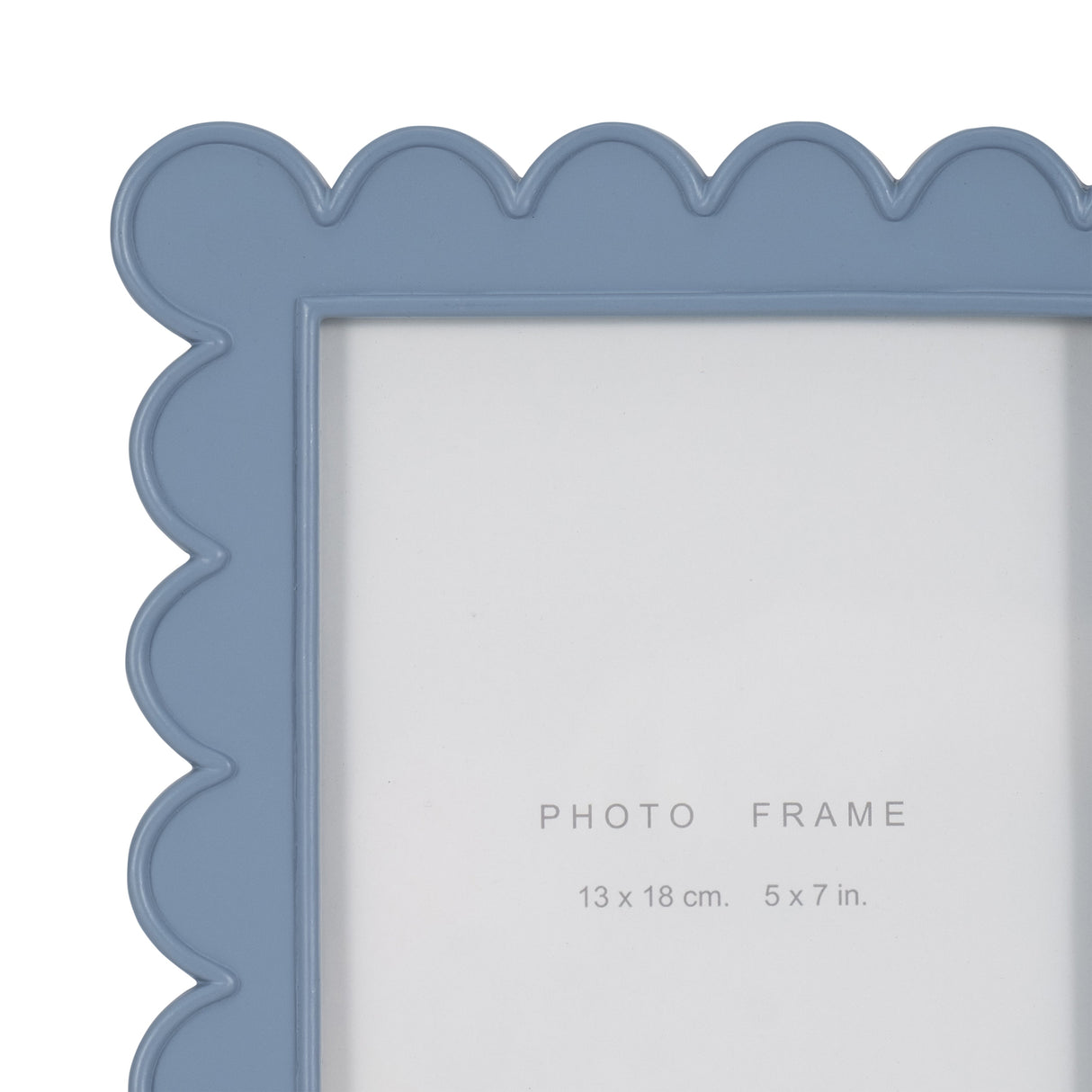 5x7 Scallop Edge Photo Frame, Blue