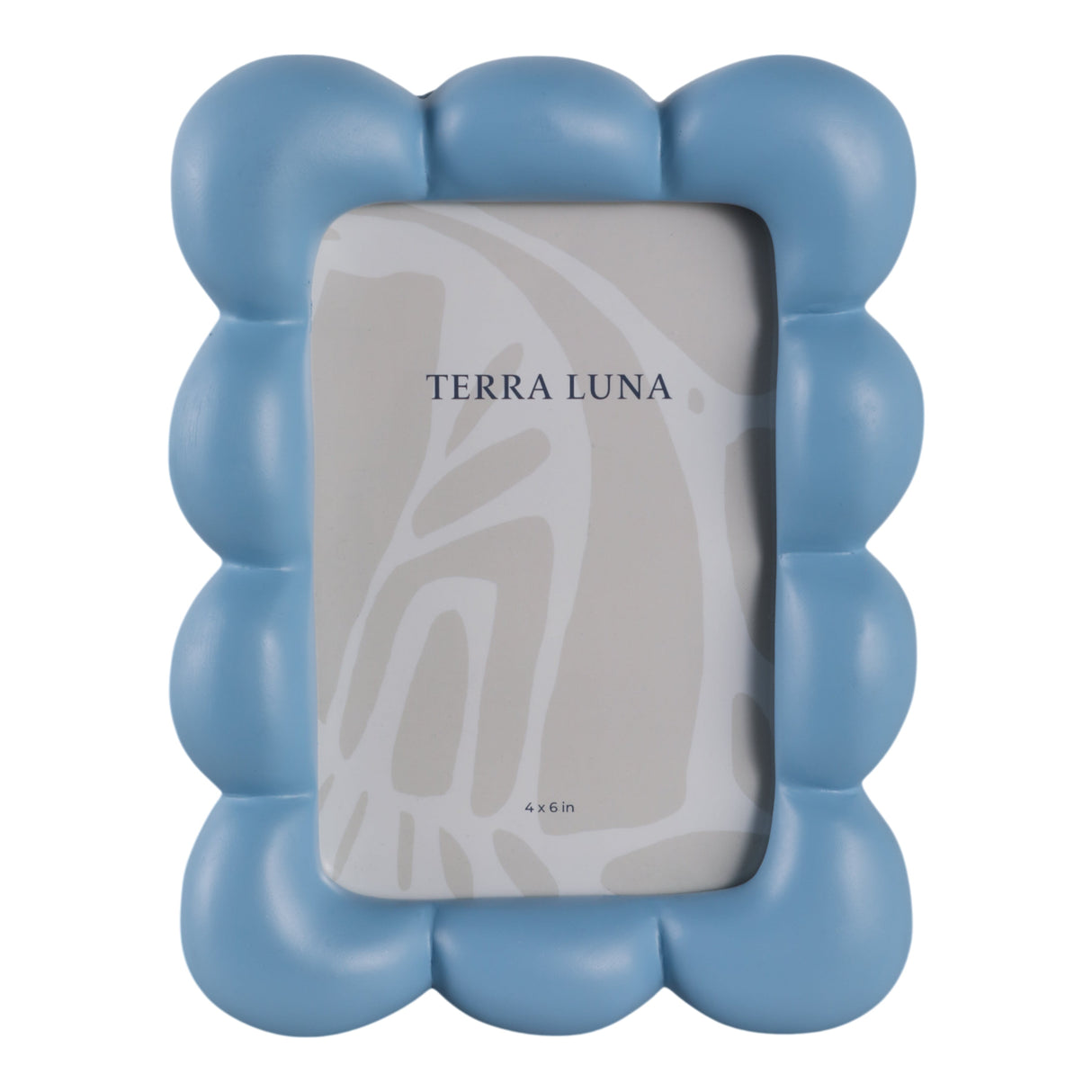 4x6" Puffy Squiggle Photo Frame, Blue