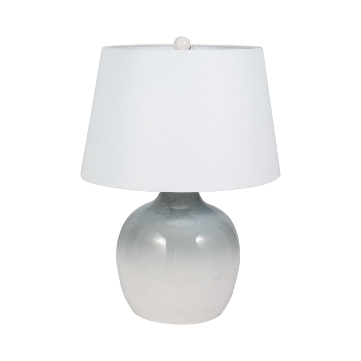 27" Reactive Finish Table Lamp, Blue/white