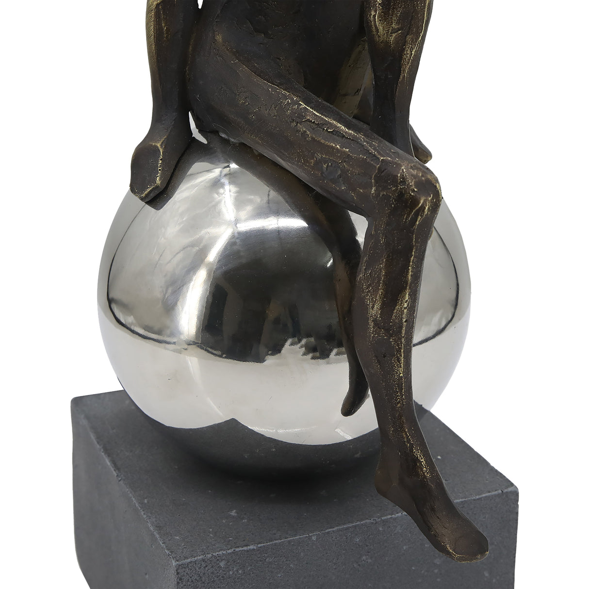 15" Augustonia Statuary With Steel Sphere