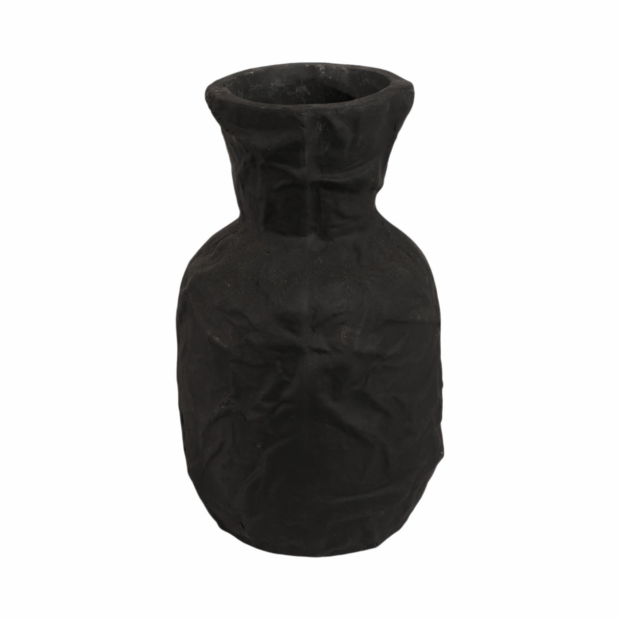 14" Cleo Large Black Ecomix Vase