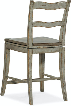 Alfresco La Riva Ladder Back Swivel Counter Stool