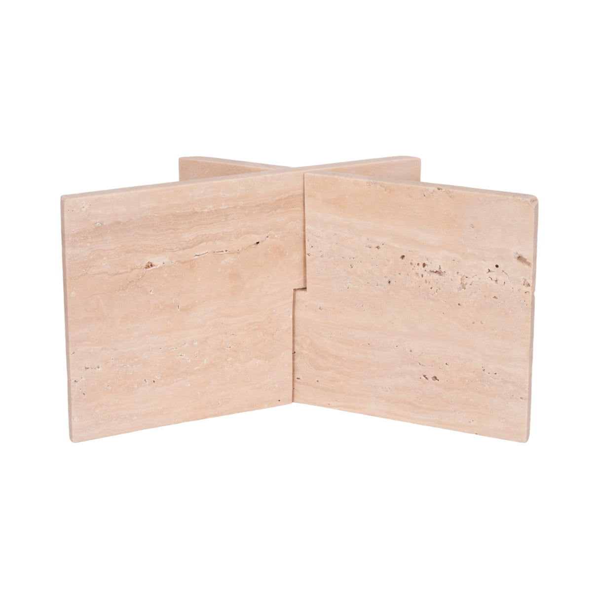 18" Travertine Bookstand, Tan