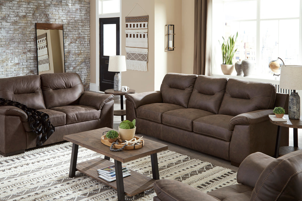 Maderla Brown Sofa Set 1