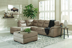 Maderla Beige Laf Sectional