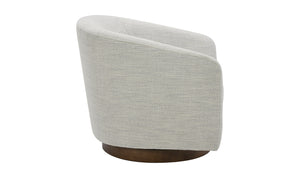 Oscy Swivel Chair Splashed White