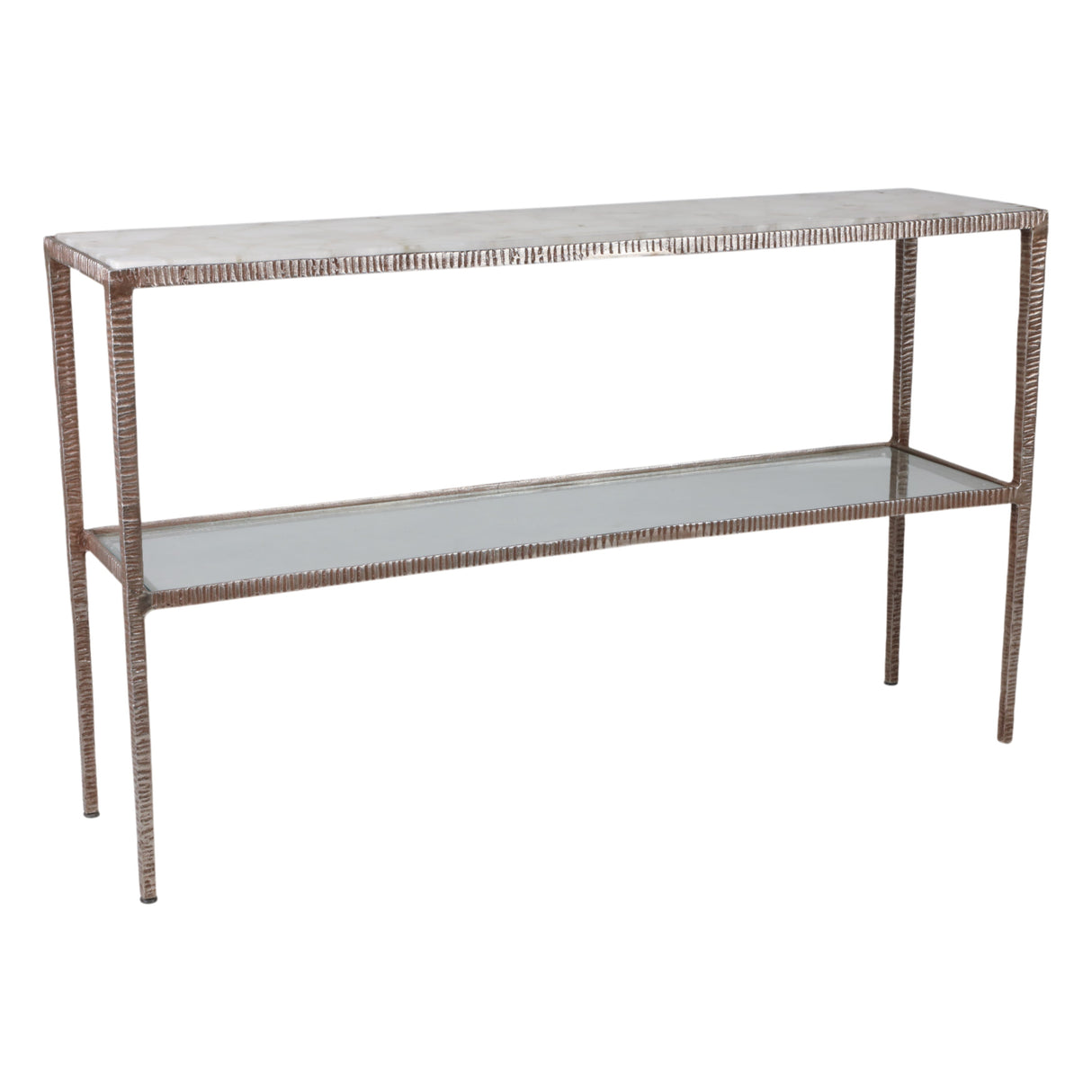 54" Cavalier Quartz Top Console Table
