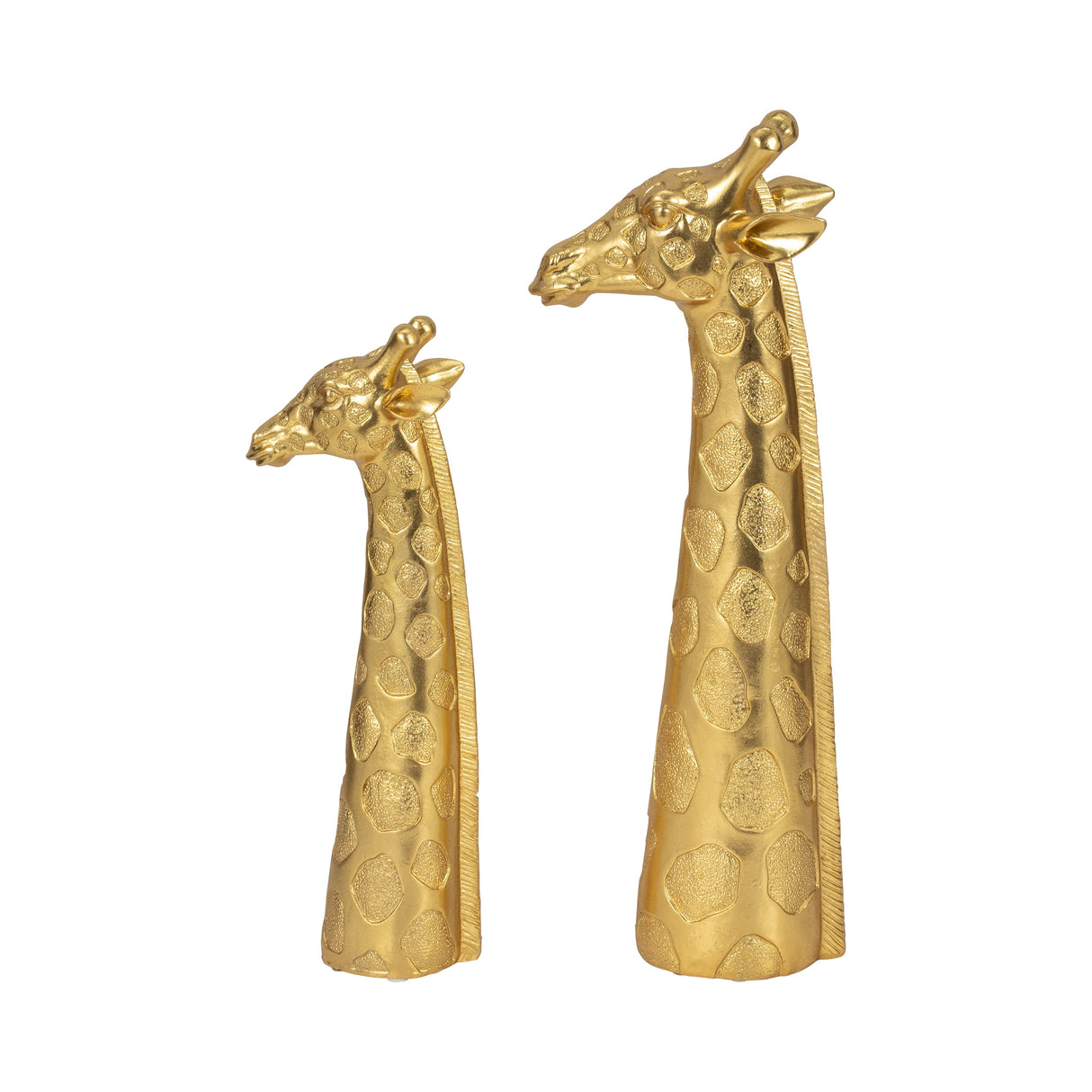 16" Giraffe Head Tabletop Decor, Gold