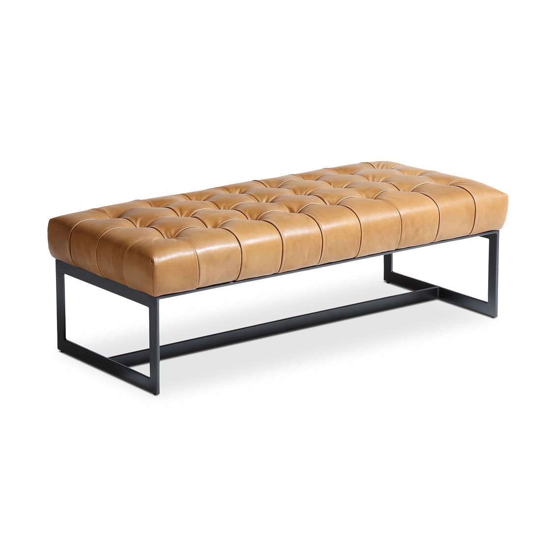 Wyatt Leather Bench Tan