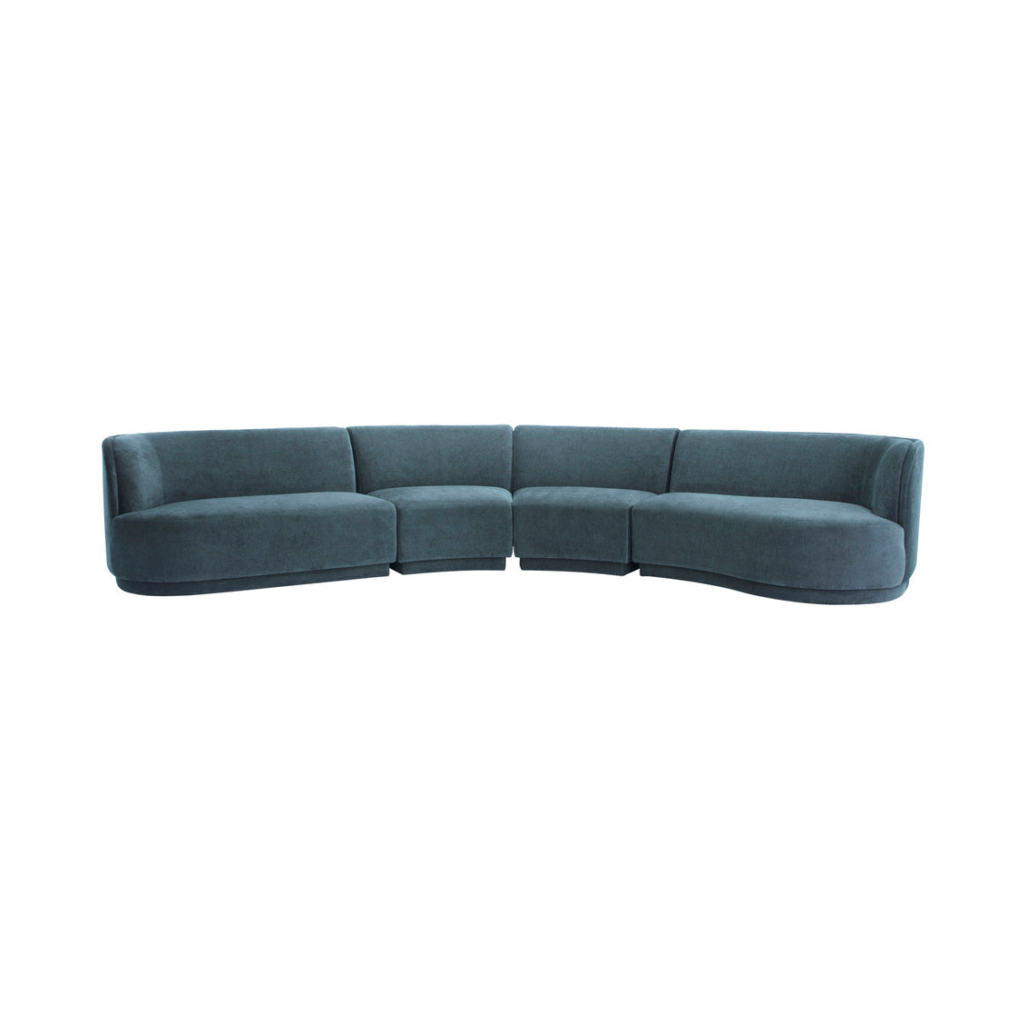 Yoon Eclipse Modular Sectional Chaise Right Nightshade Blue