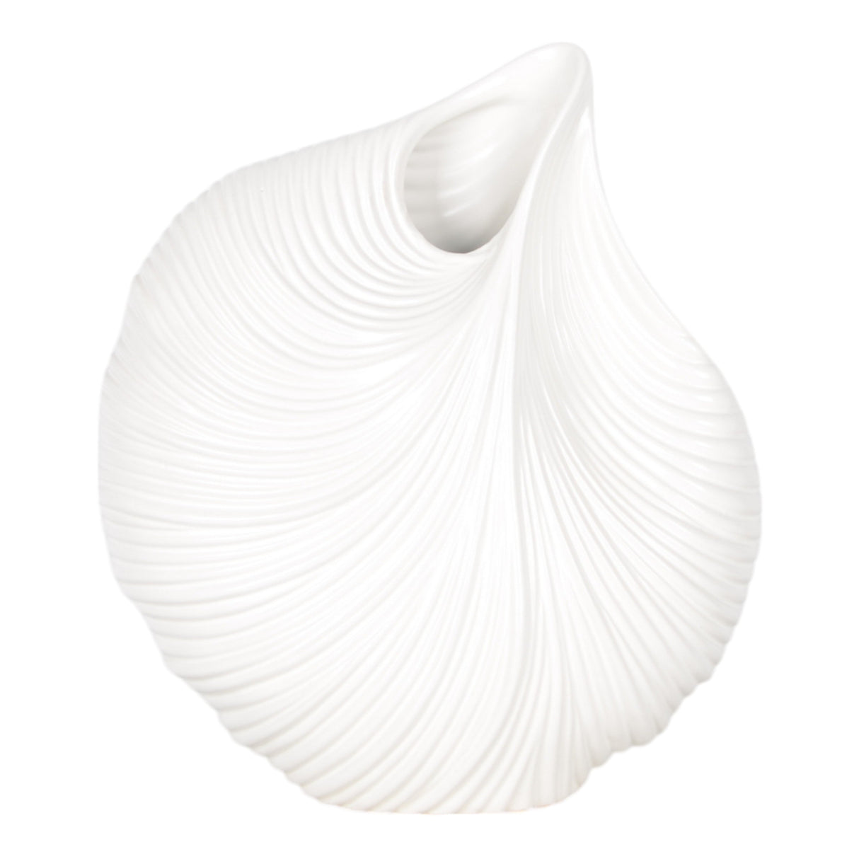 14" Kony Large White  Vase