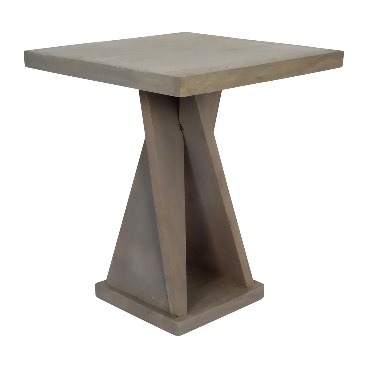 25" Jamye Small Grey Wood Table