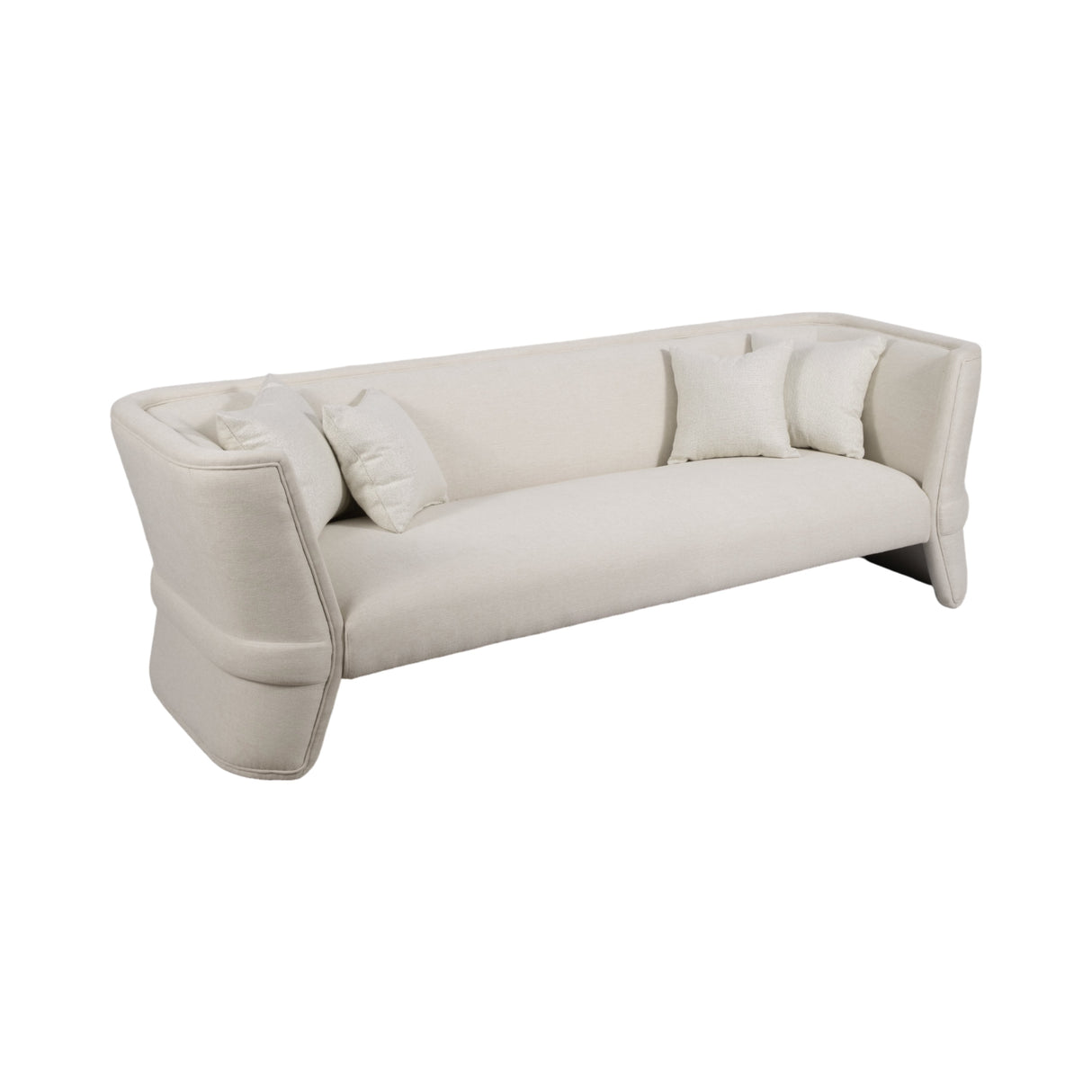 97" Preito Sofa, Ivory/beige