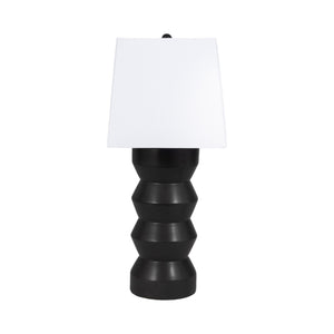 28" Totem Table Lamp, Black