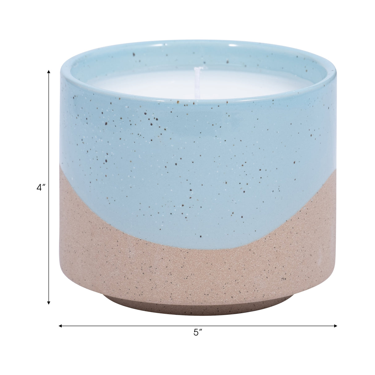 5" 15oz Wave Citro Candle, Aqua