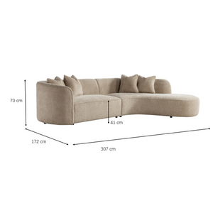 Raya Beige Living Room Set