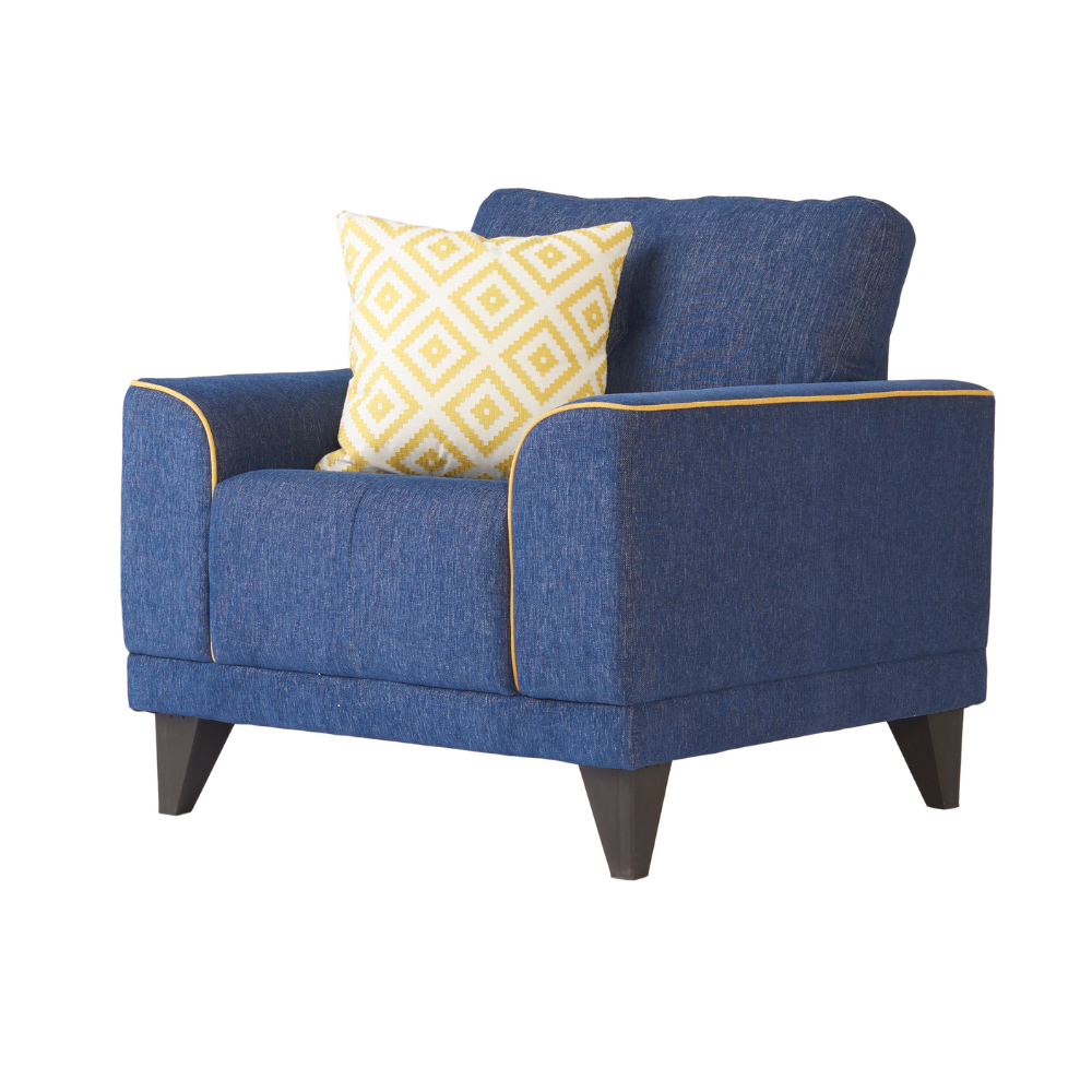 Maryland Majestic Dark Blue Sofa Set