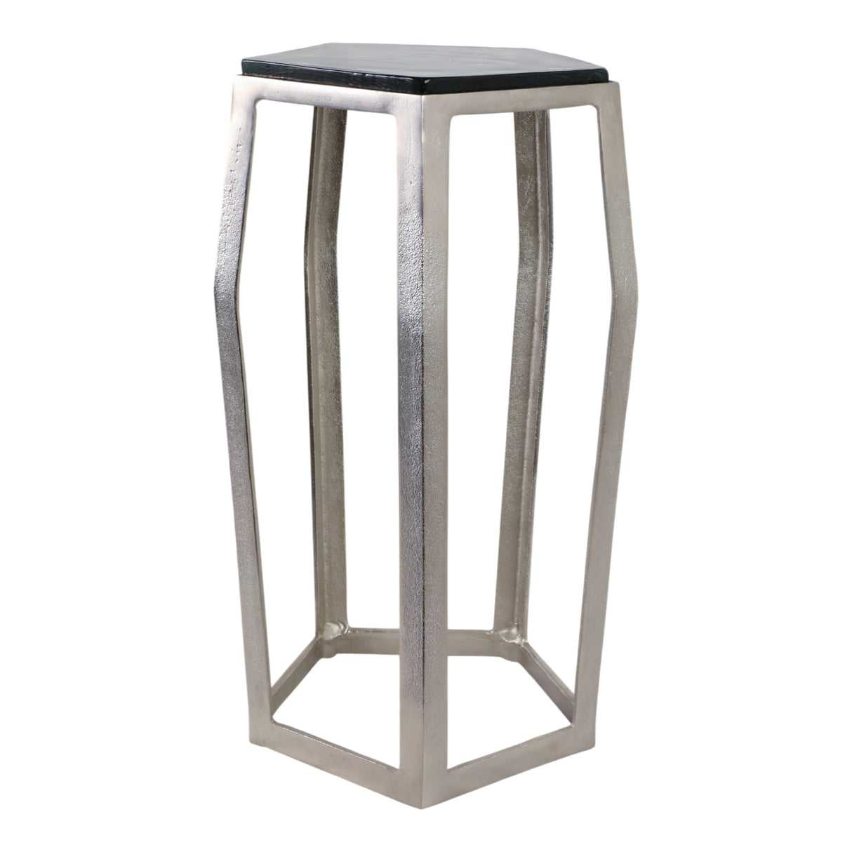 26" Hettinger Large Silver Accent Table
