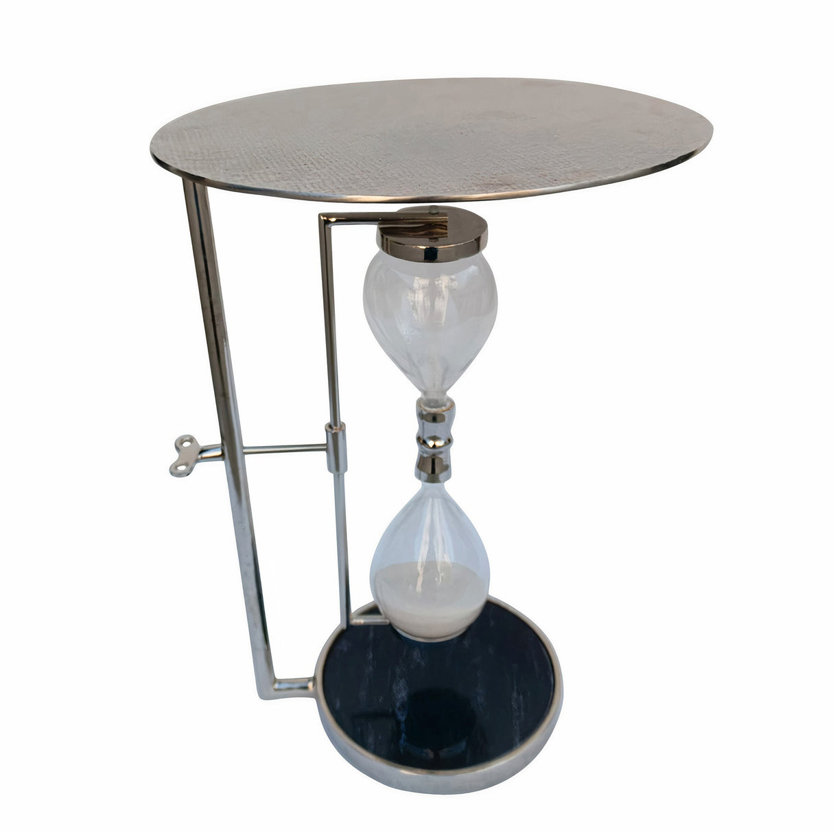 23" Chena Silver Hourglass Table