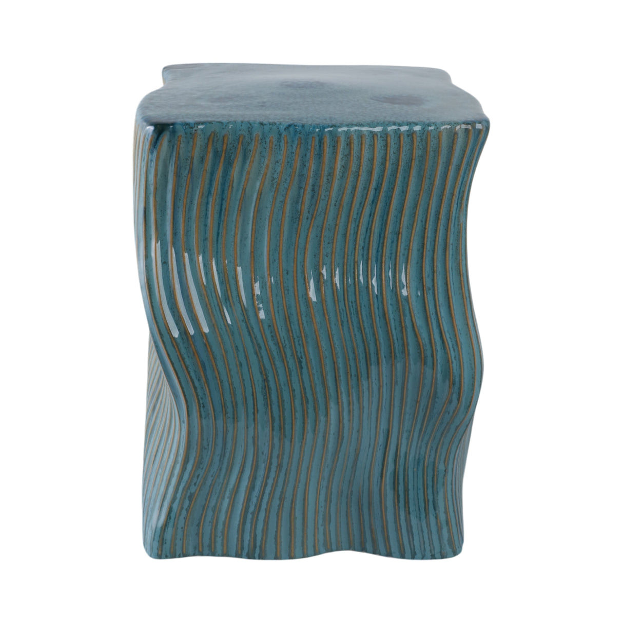 14x19 Corvallis Teal Garden Stool