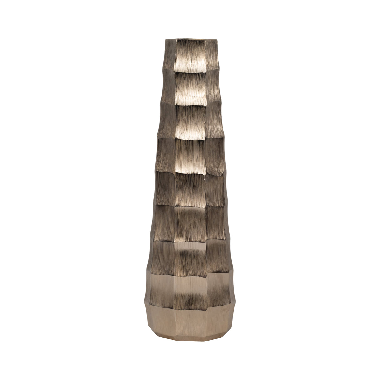 20" Terini Small Metal Vase, Gold