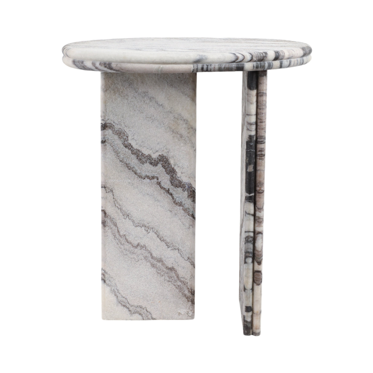 24" ANDROMEDA GRANITE ACCENT TABLE WITH TEXTURE