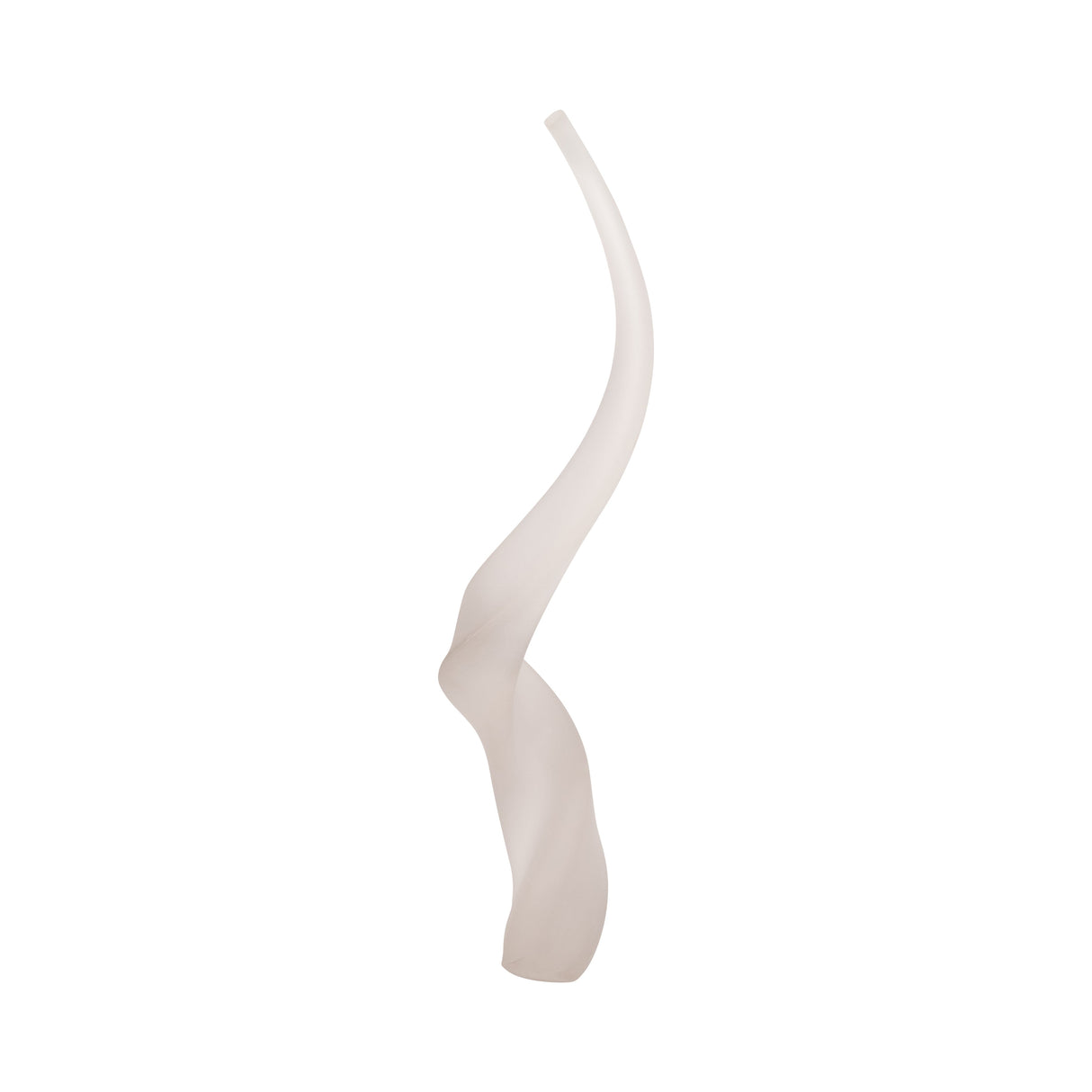 18" Bente Small Antler Frosted Glass