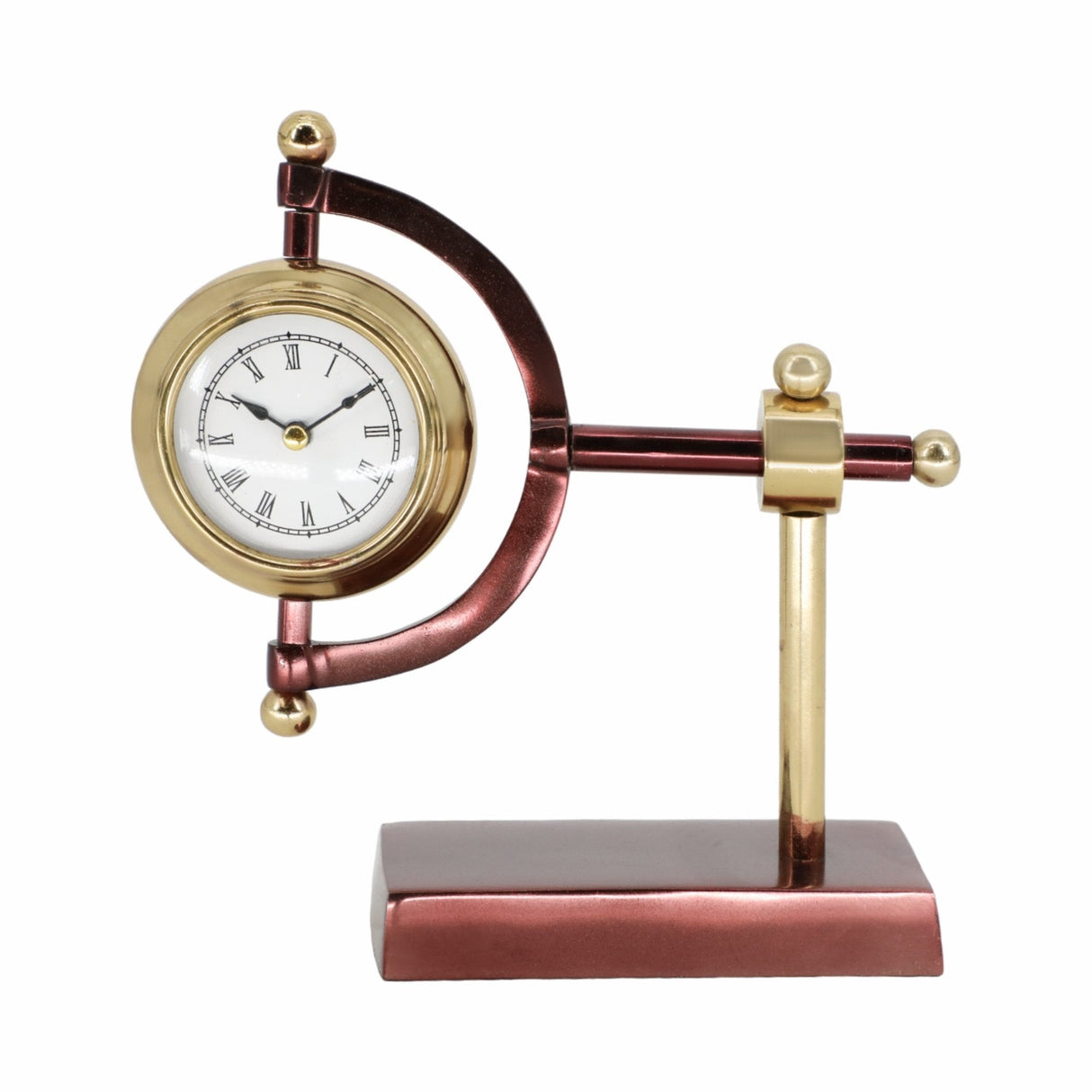 7" Tia Gold Desk Clock
