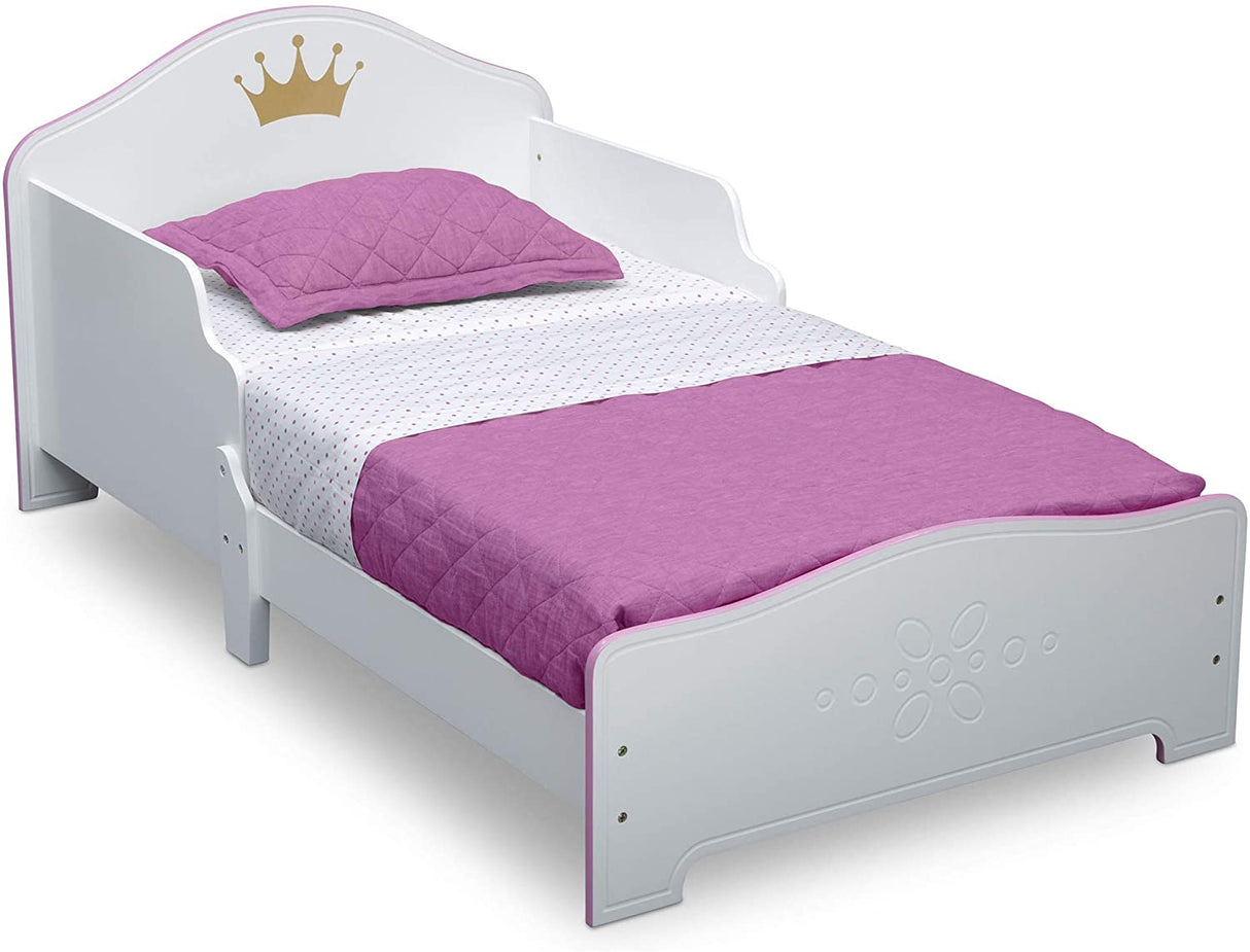 Princess Crown Wooden Toddler Bed