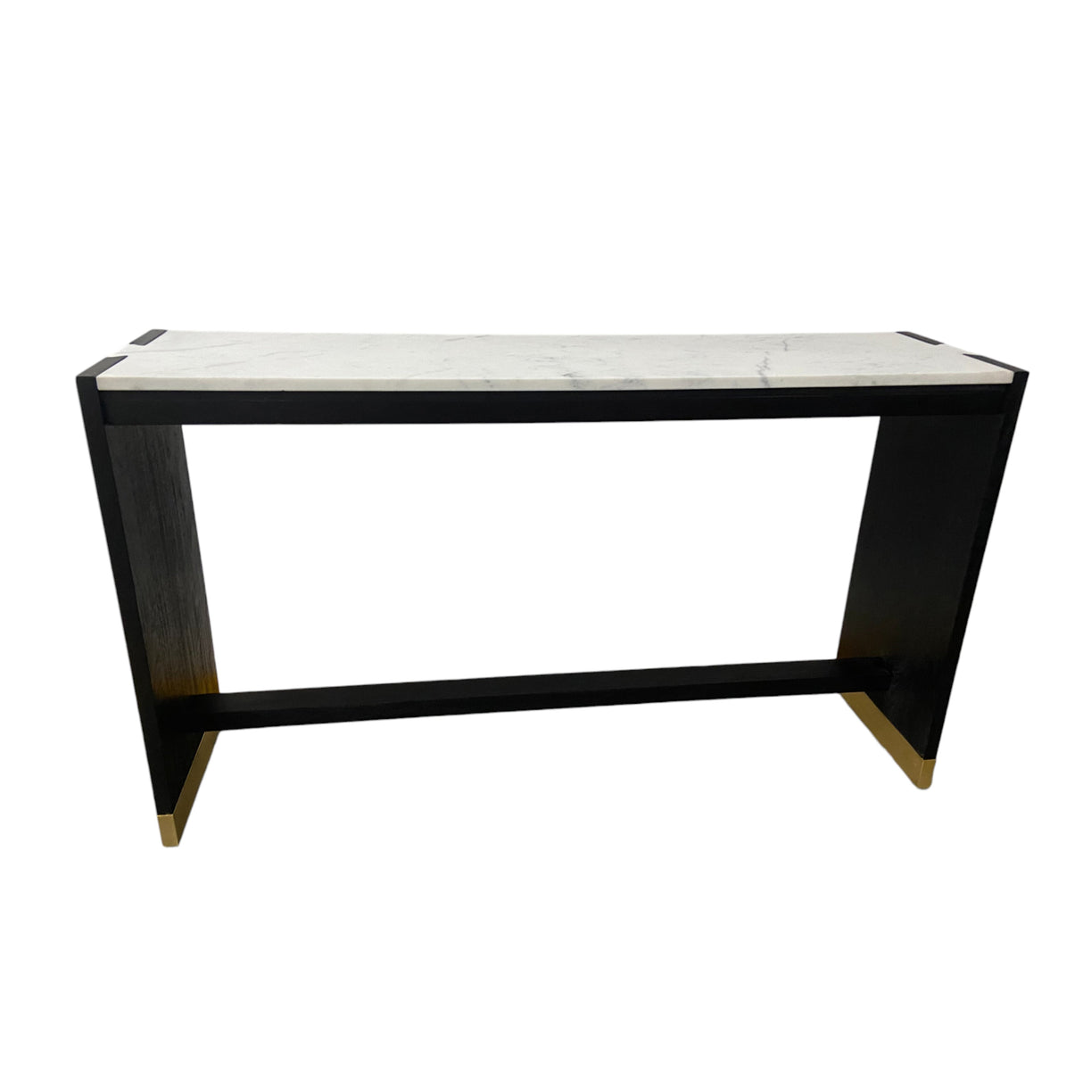 54" Walker Acacia Wood Console, Black