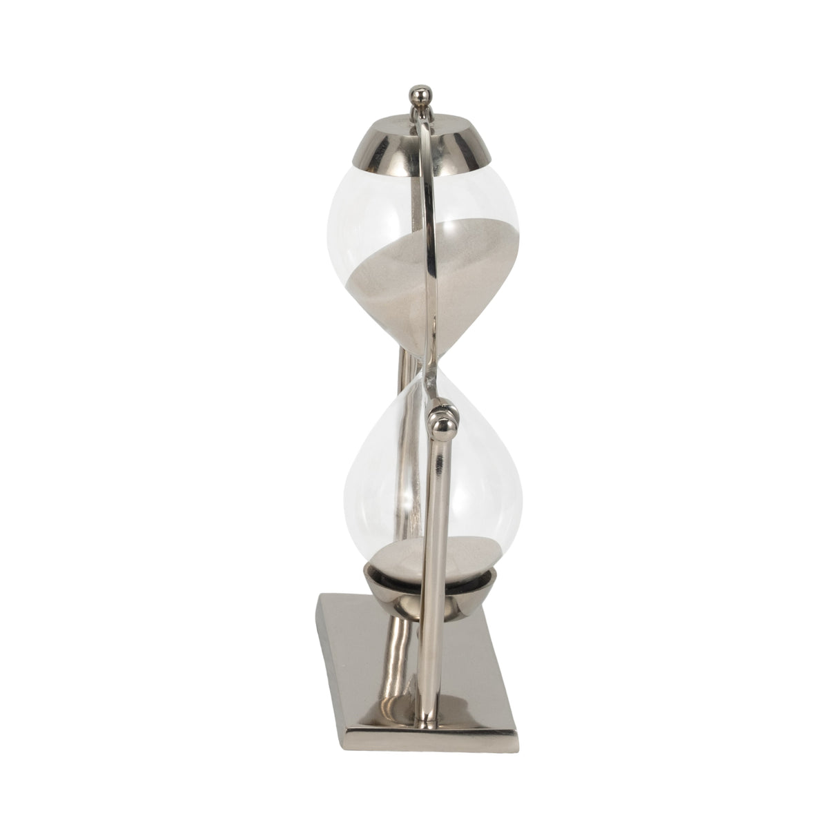 11"h Silver Metal Sandtimer