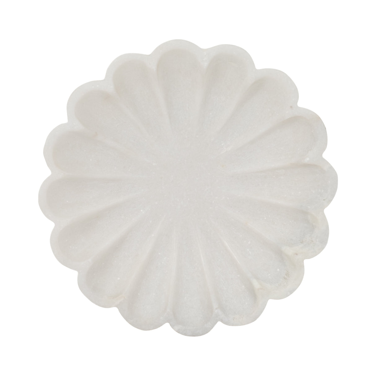 8" Hadara Marble Flower Tray, Tan