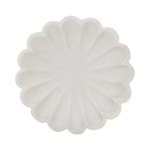 8" Hadara Marble Flower Tray, Tan