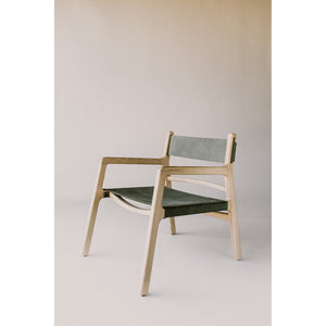 Kolding Chair Seagrass Green Leather