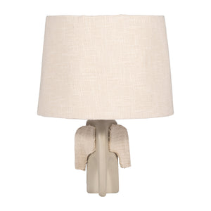 18" Ecomix Elephant Lamp, Beige