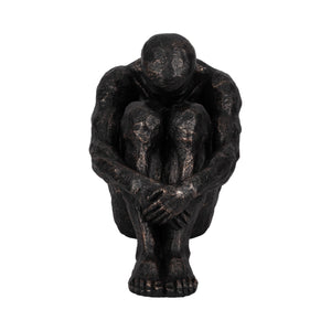 16" Sitting Man, Bronze