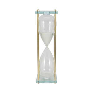 24" Reynolds Medium White & Gold Hourglass