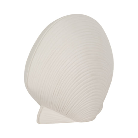 6" Seashell Decor, White